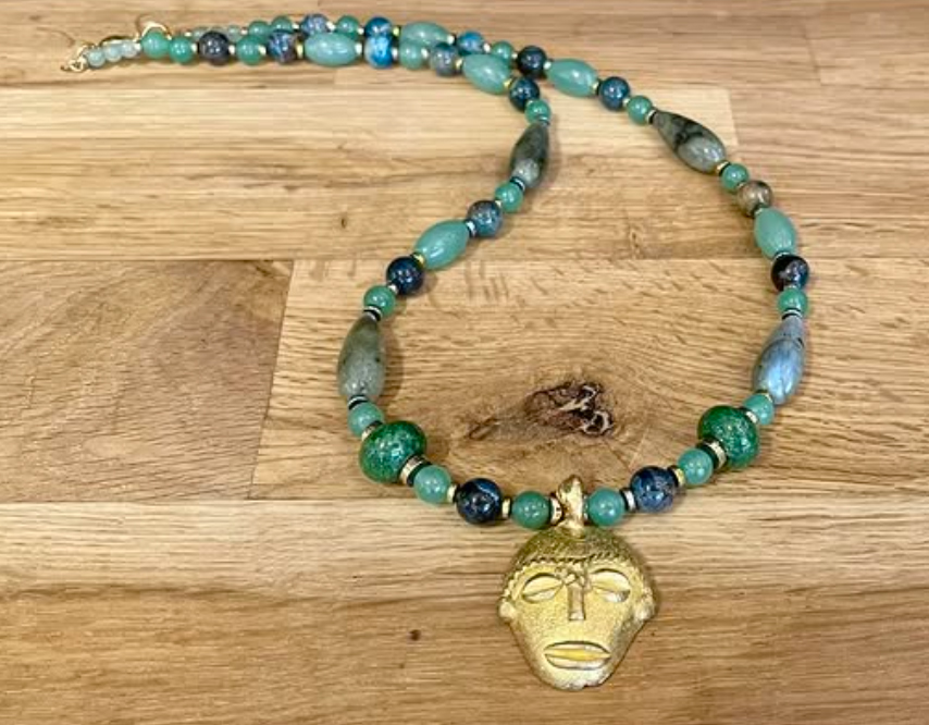 Collier en Aventurine, Apatite & Labradorite