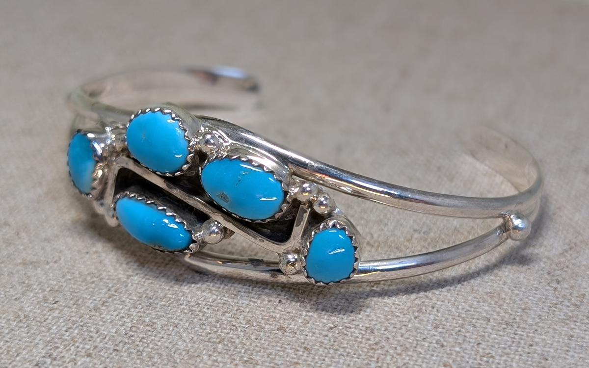 Bracelet en Turquoise d'Arizona