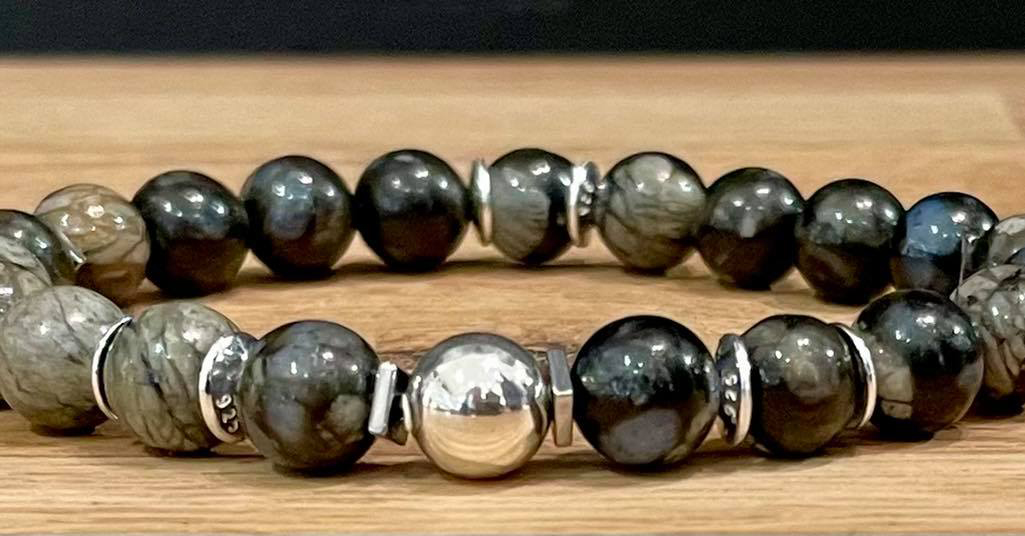 Bracelet en Opale Grise