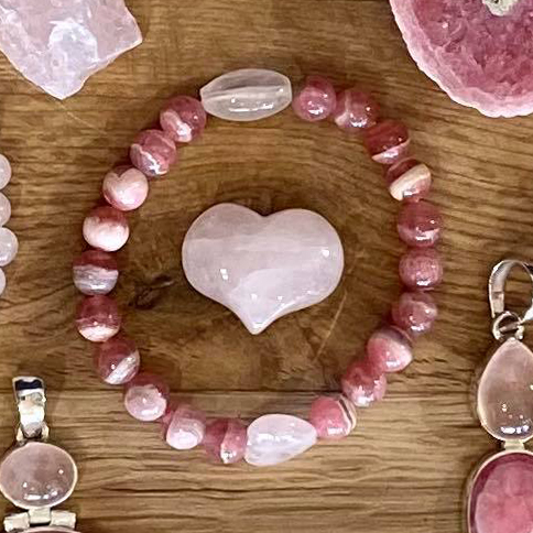 Bracelet en Quartz Rose