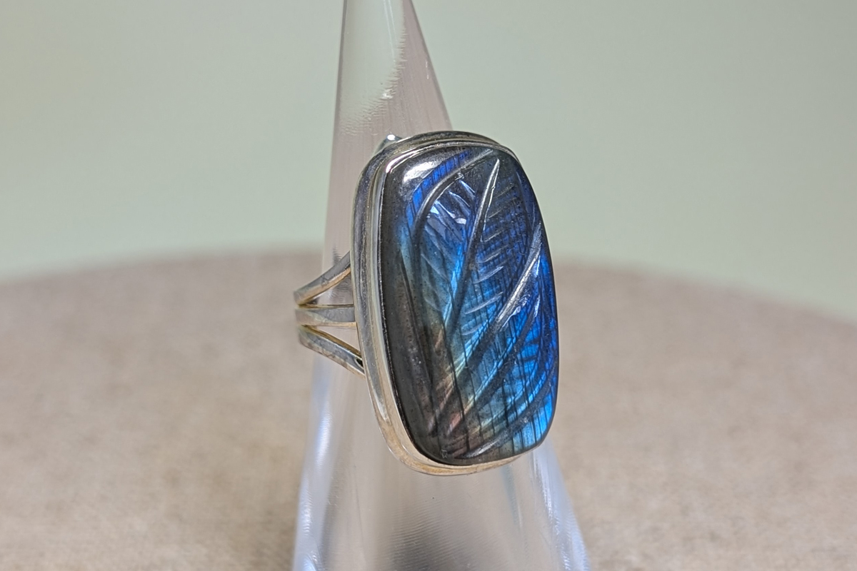 Bague en Labradorite et argent