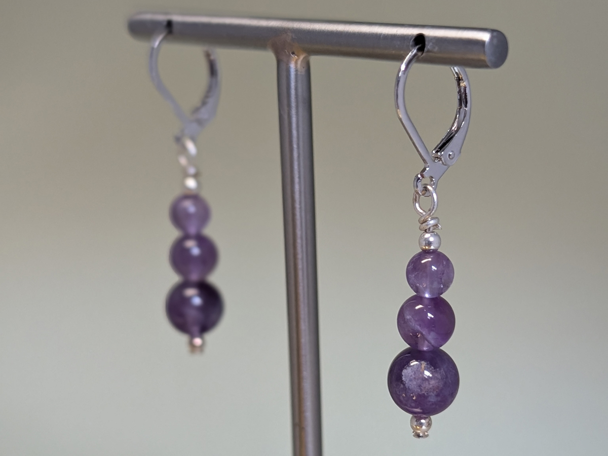 Boucles d'oreilles en Améthyste Boucles d'oreilles en Améthyste