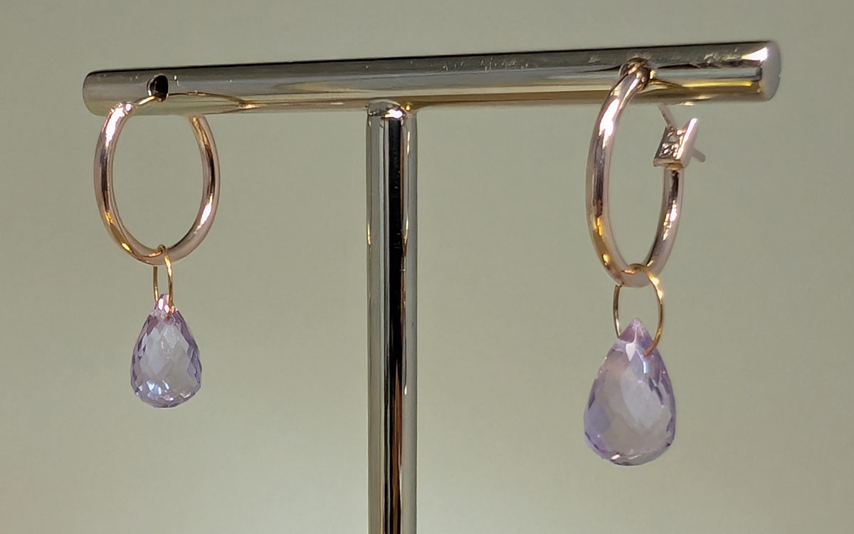 Boucles d'oreilles en Améthyste Boucles d'oreilles en Améthyste