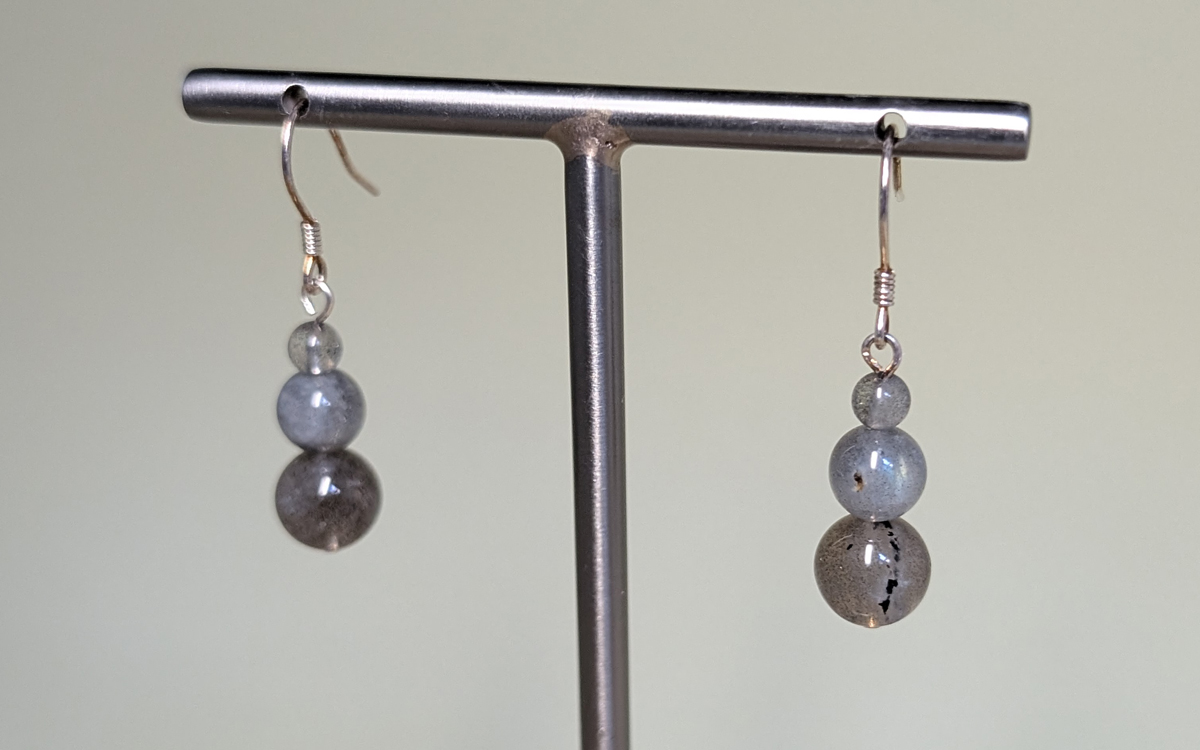 Boucles d'oreilles en Labradorite Boucles d'oreilles en Labradorite