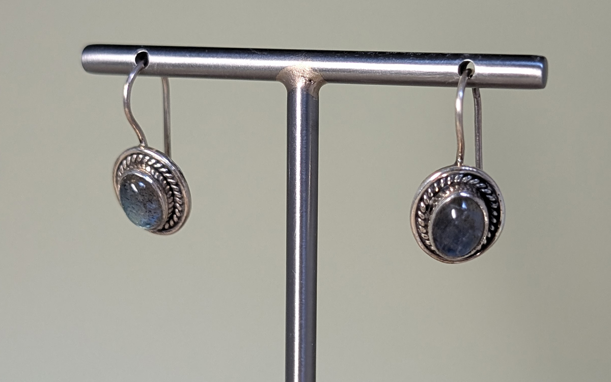 Boucles d'oreilles en Labradorite
