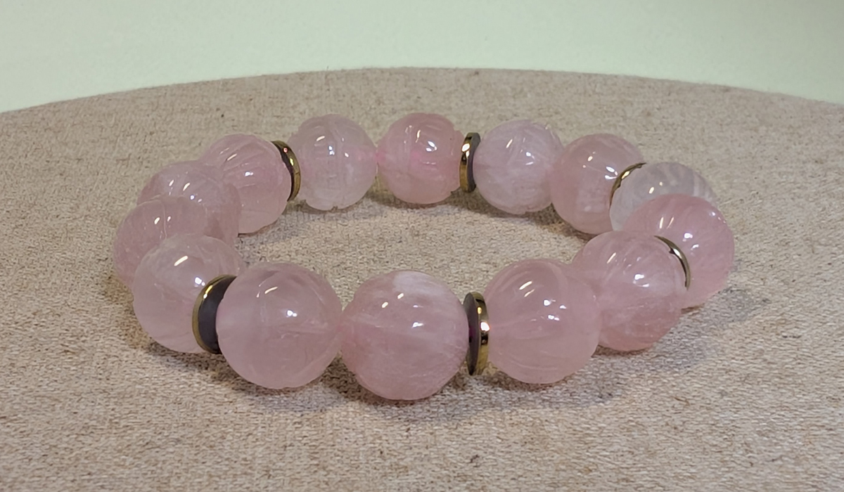 Bracelet en Quartz rose