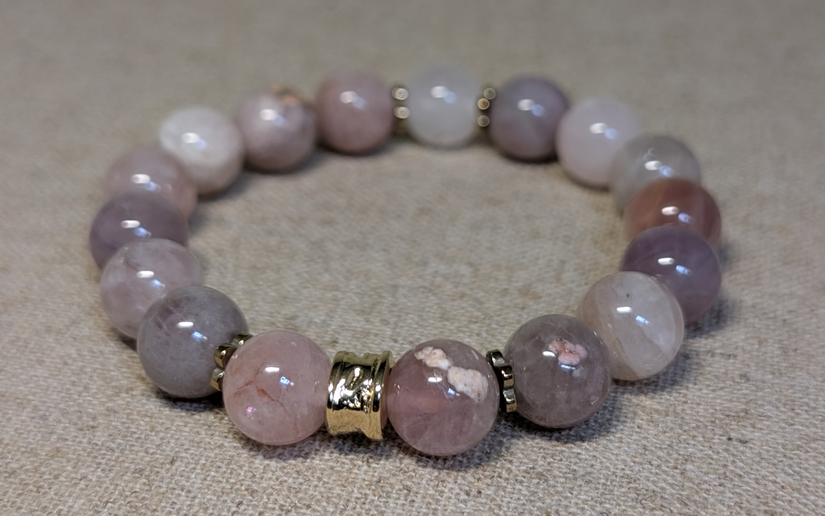 Bracelet en Quartz rose