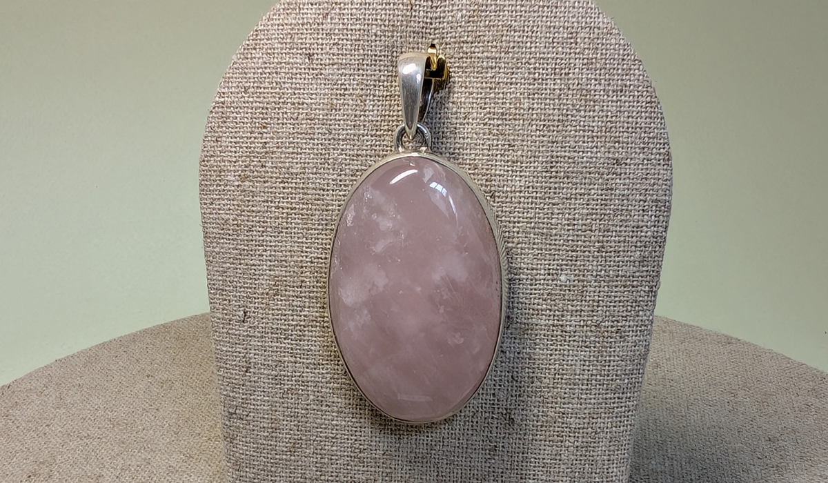 Pendentif en Quartz rose