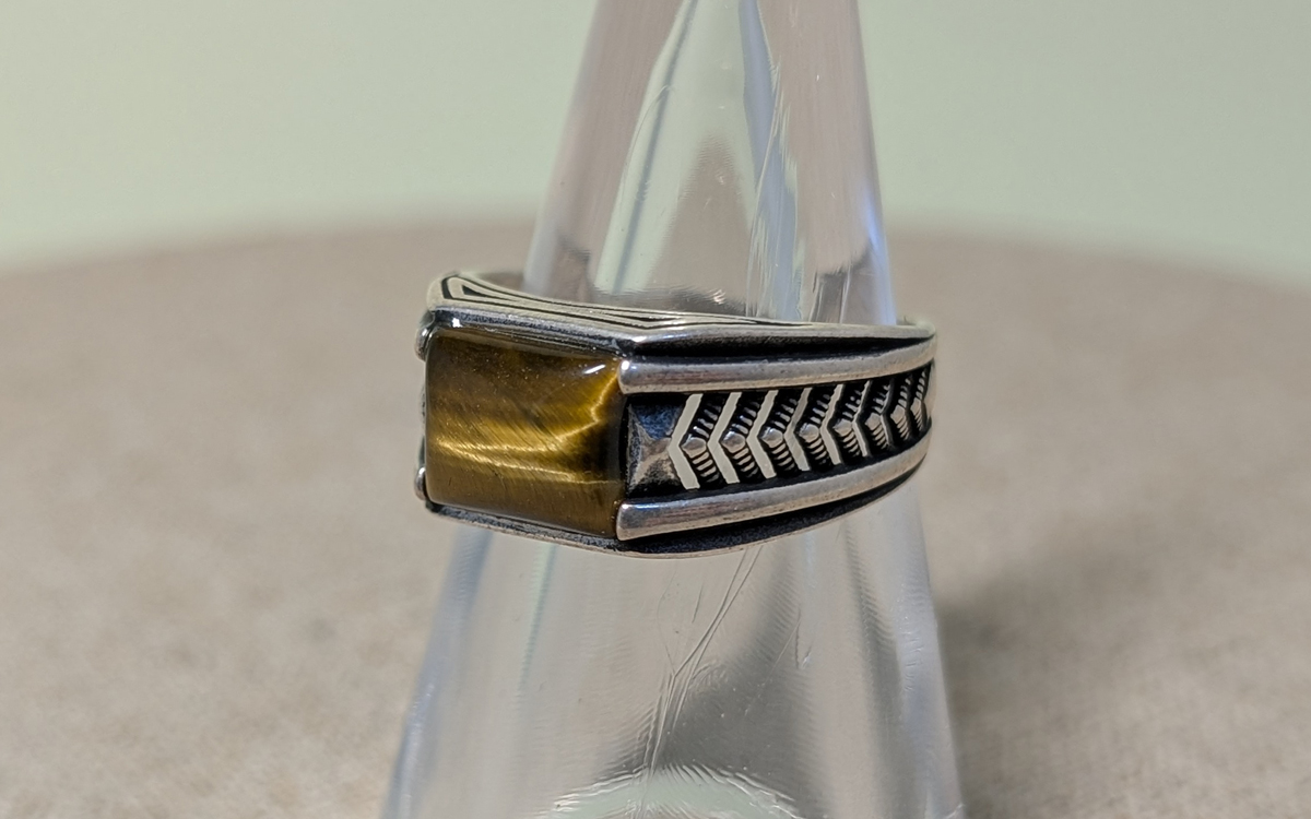 Bague en Oeil de Tigre