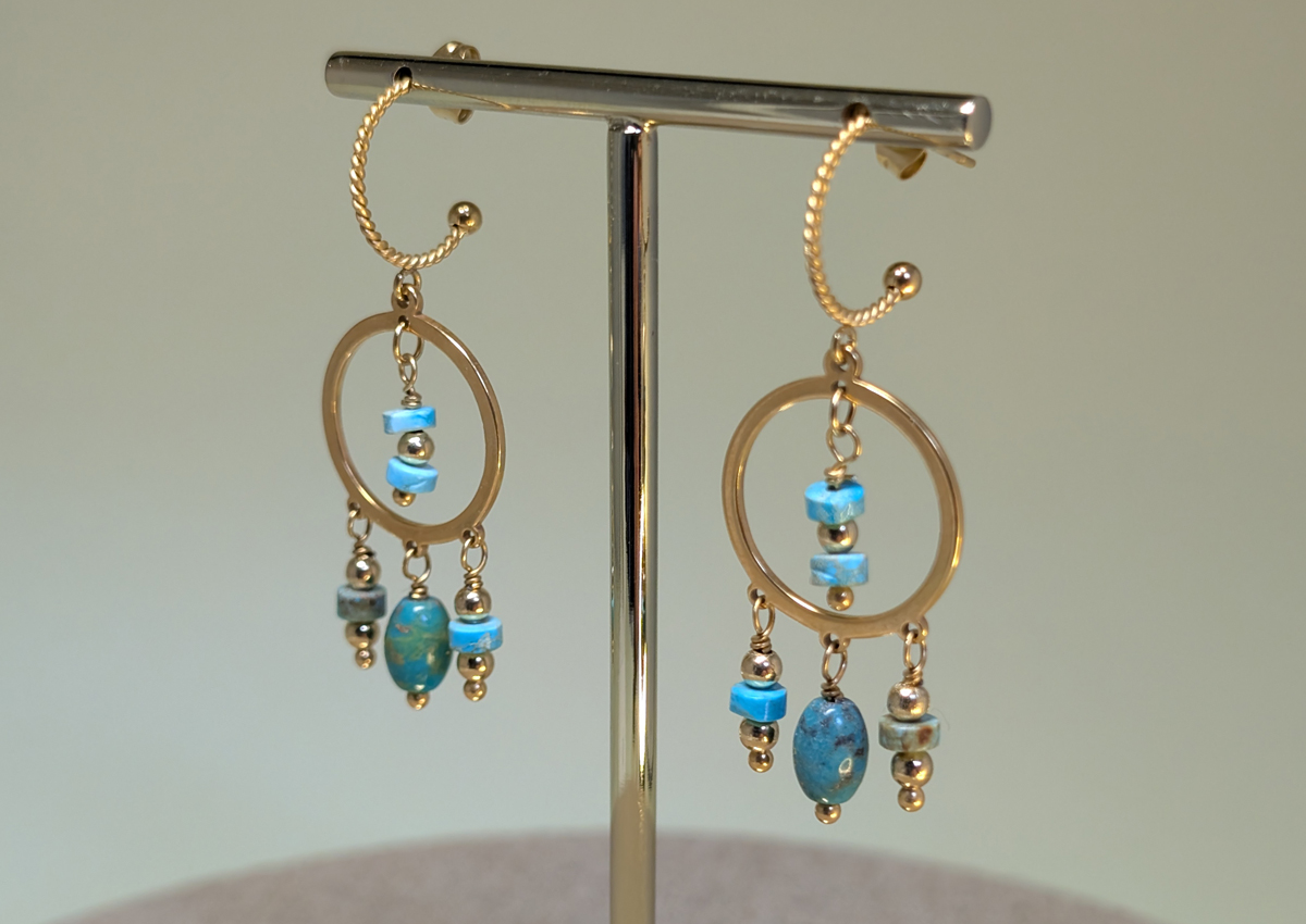 Boucles d'oreilles en Turquoise