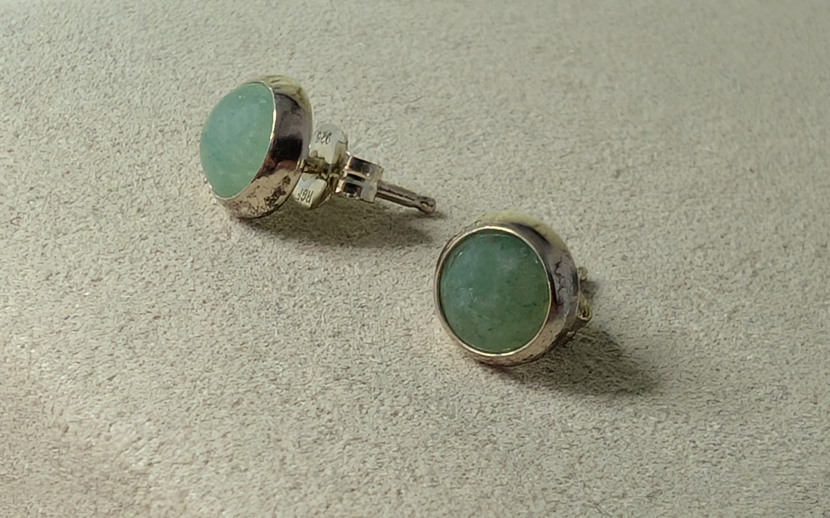 Boucles d'oreilles en Jade Boucles d'oreilles en Jade