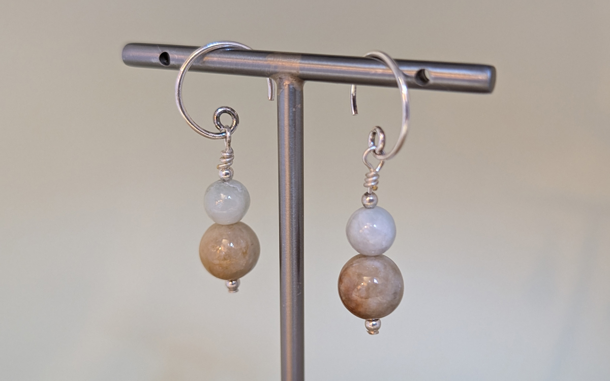 Boucles d'oreilles en Jade Boucles d'oreilles en Jade