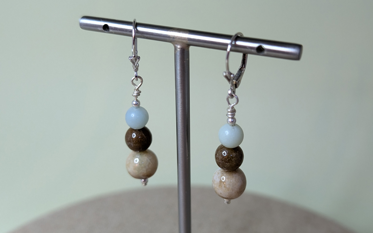 Boucles d'oreilles en Jade Boucles d'oreilles en Jade