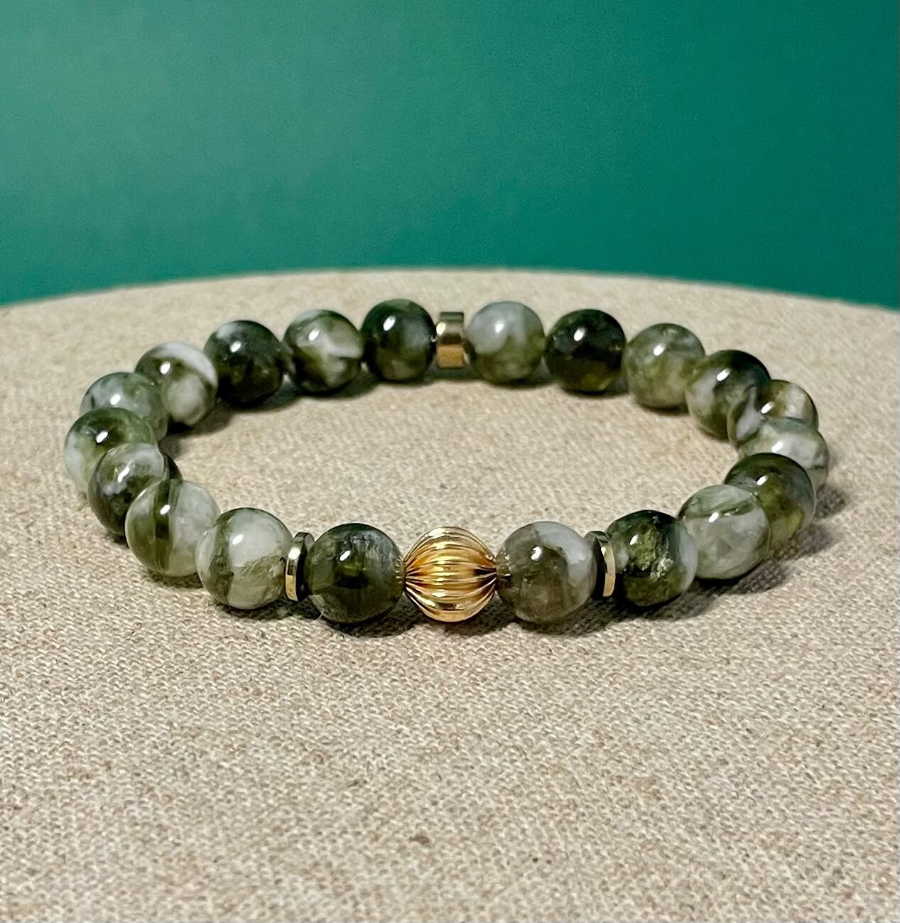 Bracelet en Mica vert