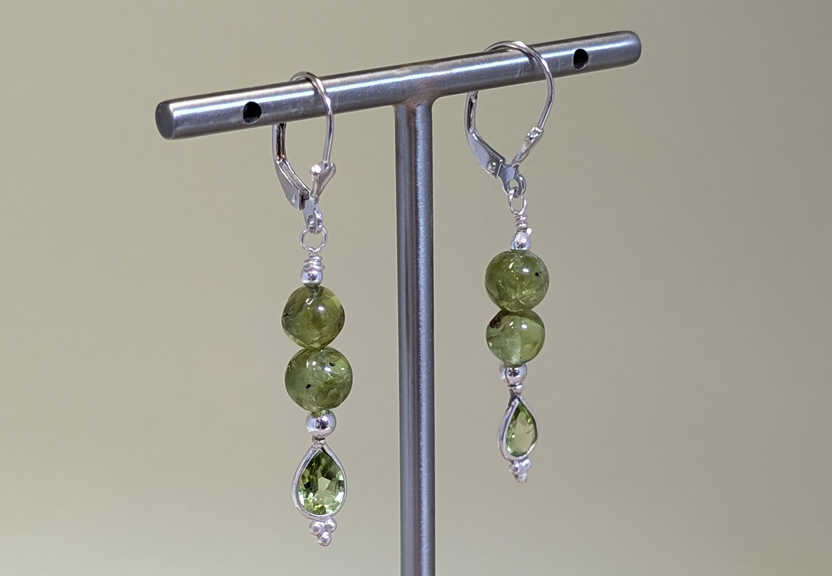 Boucles d'oreilles en Péridot Boucles d'oreilles en Péridot